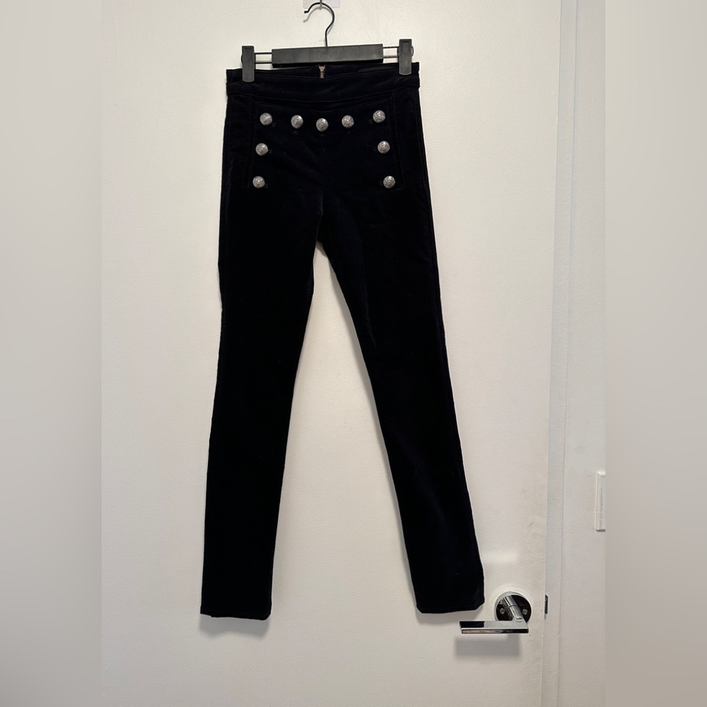 Veronica Beard Velvet Black Pants